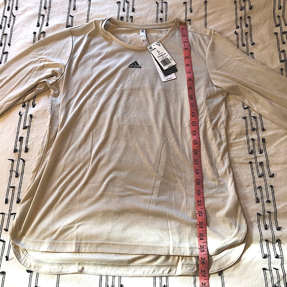 NWT Adidas AeroReady Long Sleeve Tee Zoe Saldana L - Picture 10 of 16